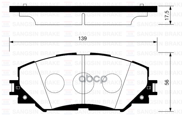 Колодки передние SANGSIN BRAKE SP2093